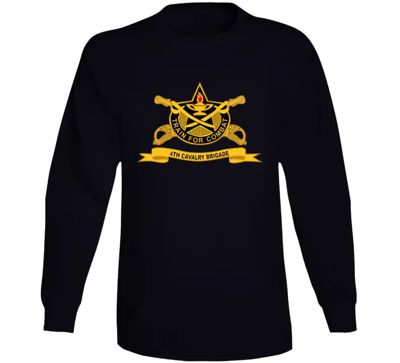 4th Cavalry Brigade w Br - Ribbon Long Sleeve