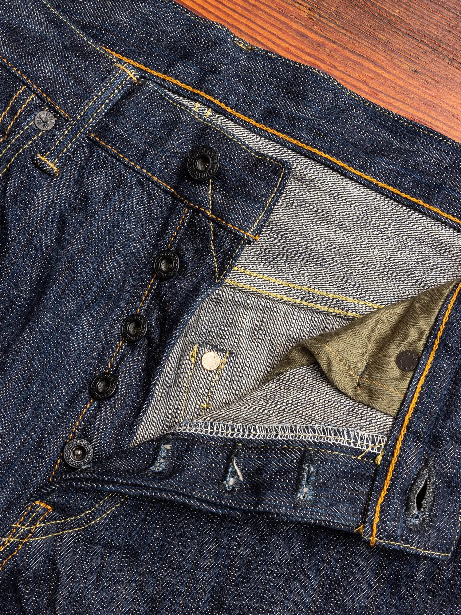 642-NIKHN "Natural Indigo Kihannen" 18oz Selvedge Denim - Relaxed Tapered Fit