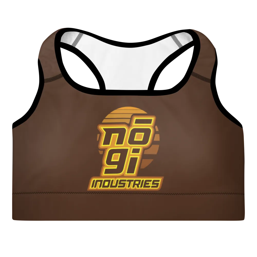 7Four BROWN Padded Sports Bra