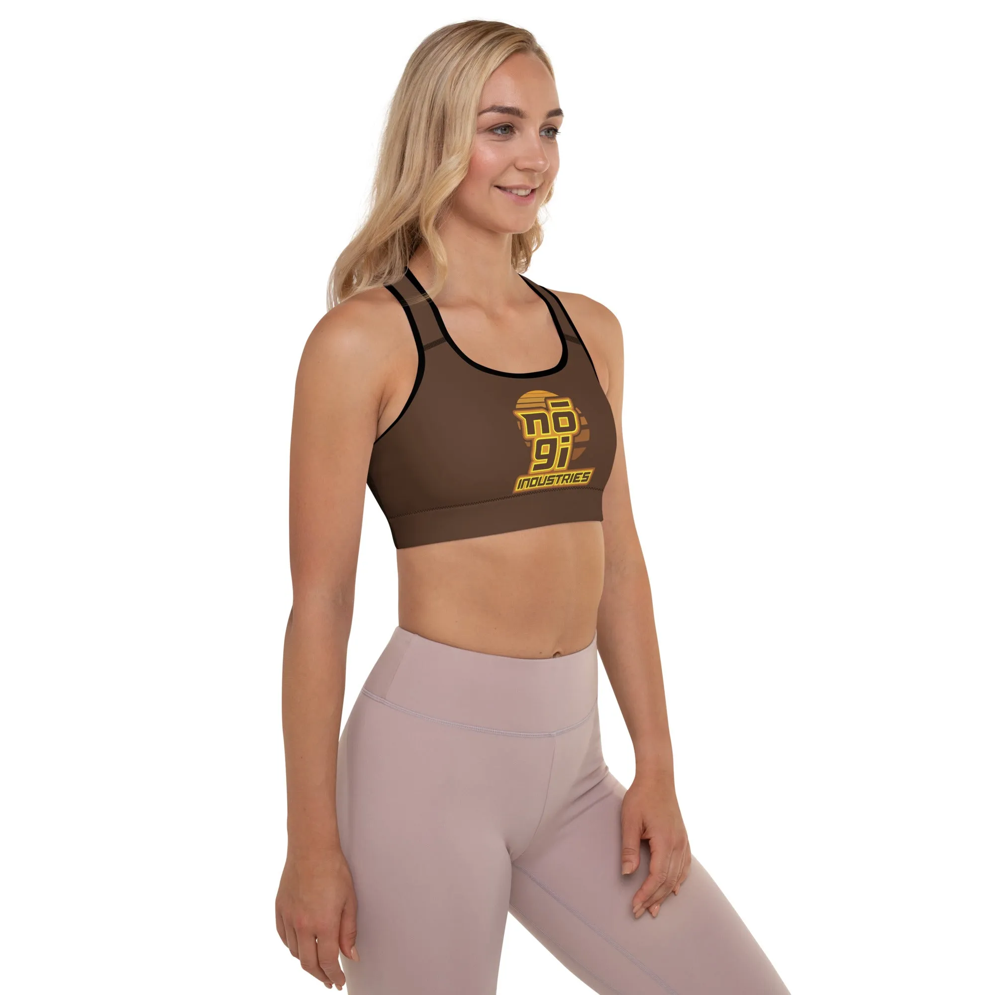 7Four BROWN Padded Sports Bra