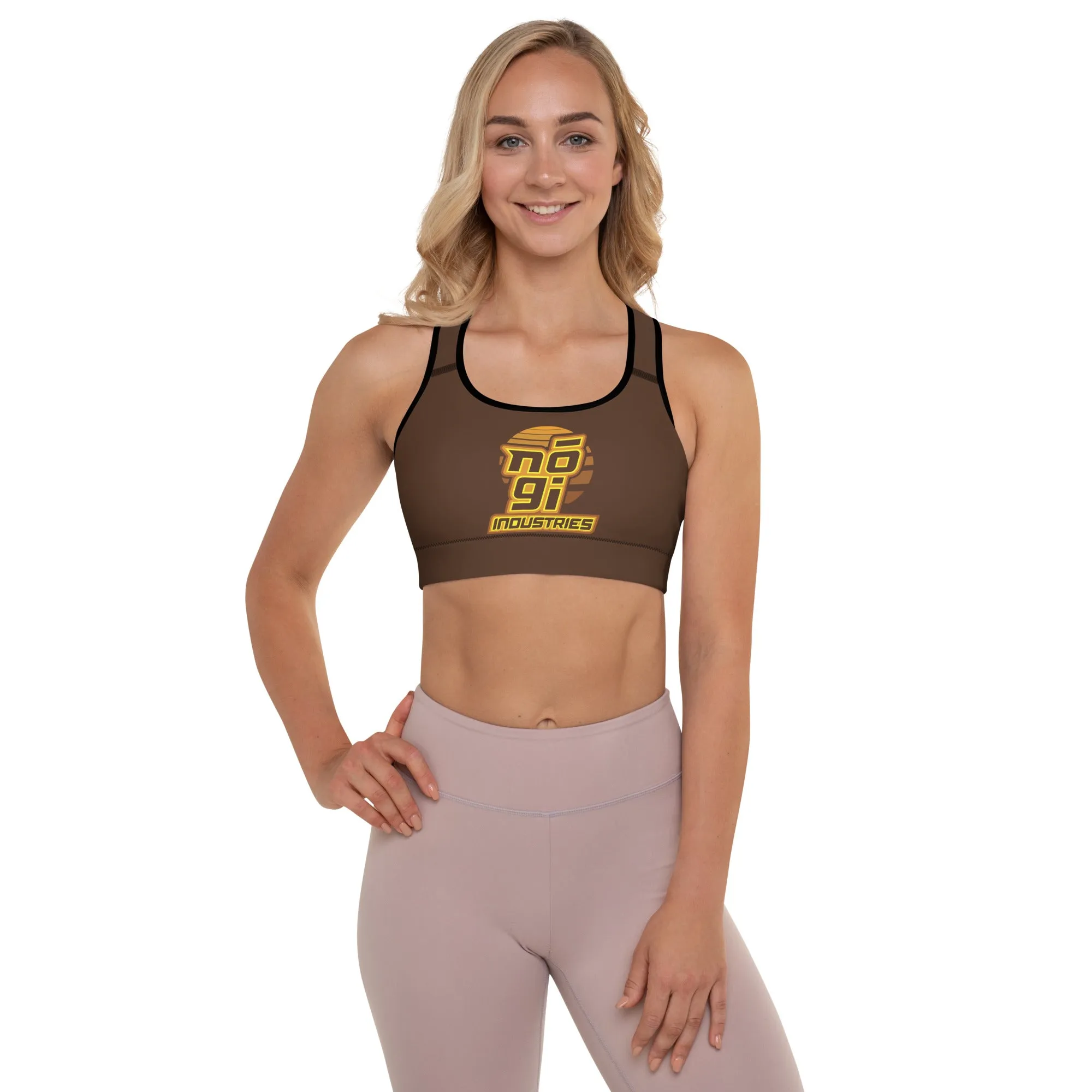 7Four BROWN Padded Sports Bra