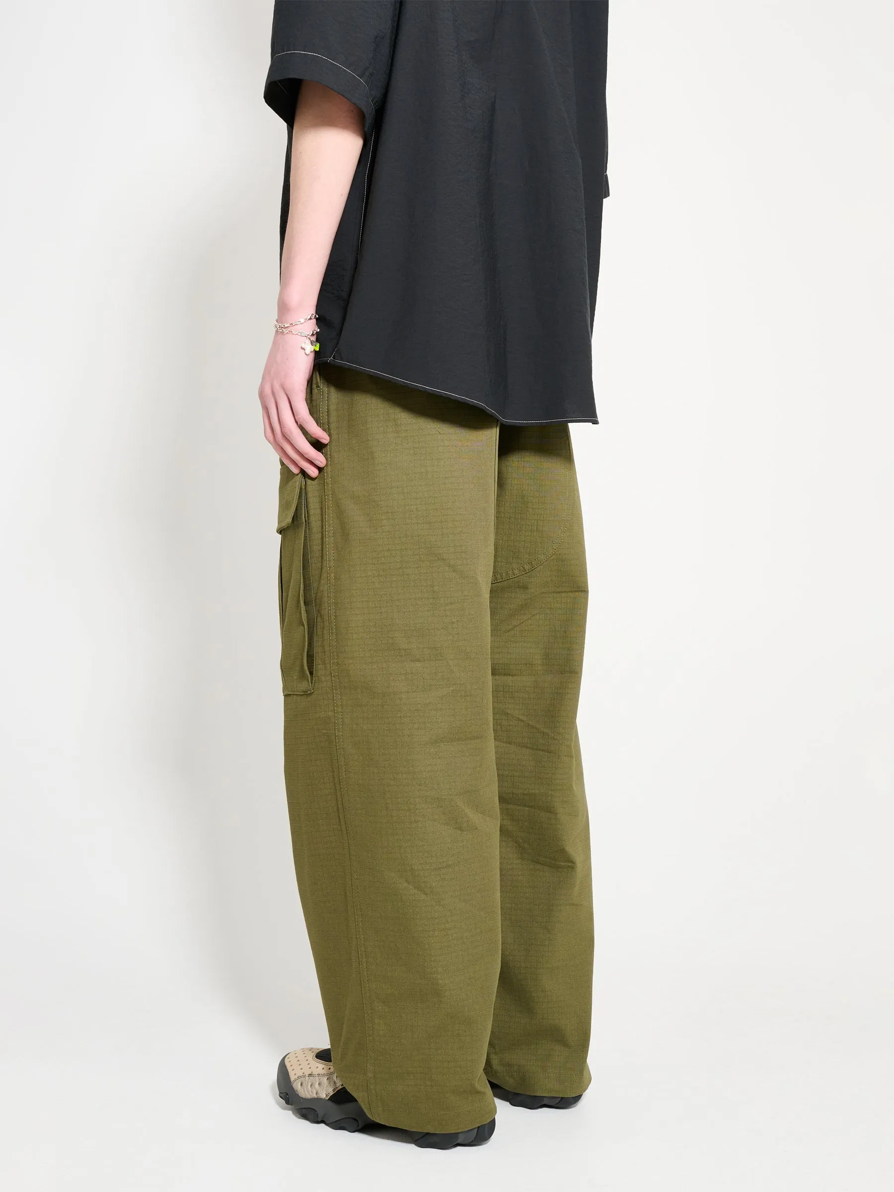 Acne Studios Casual Pants Olive Green