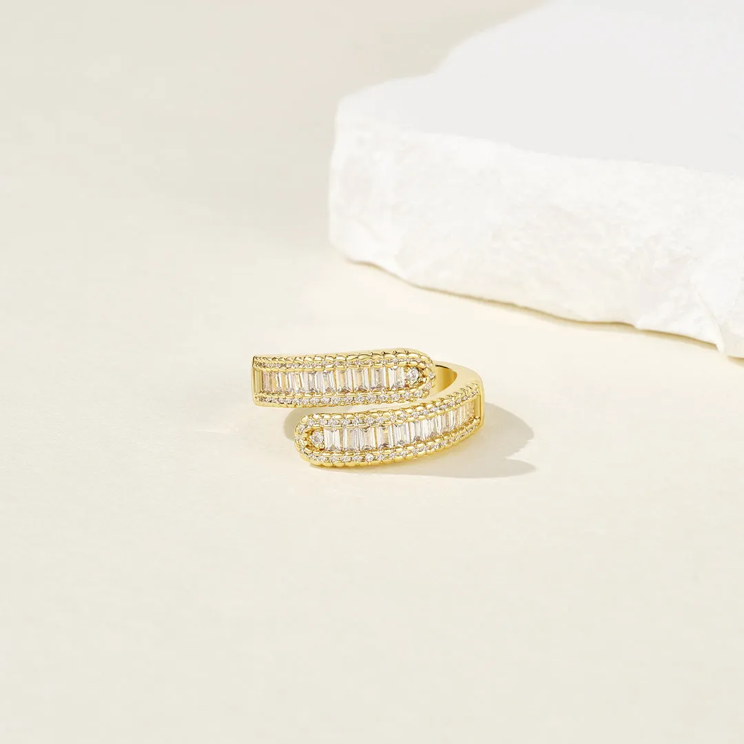 Adjustable Statement Irregular Geometric Diamond Chunky Finger Rings-Twist