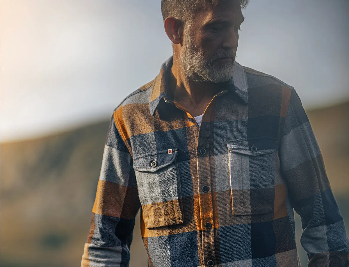 &SONS Big Yukon Flannel Check Shirt Tan