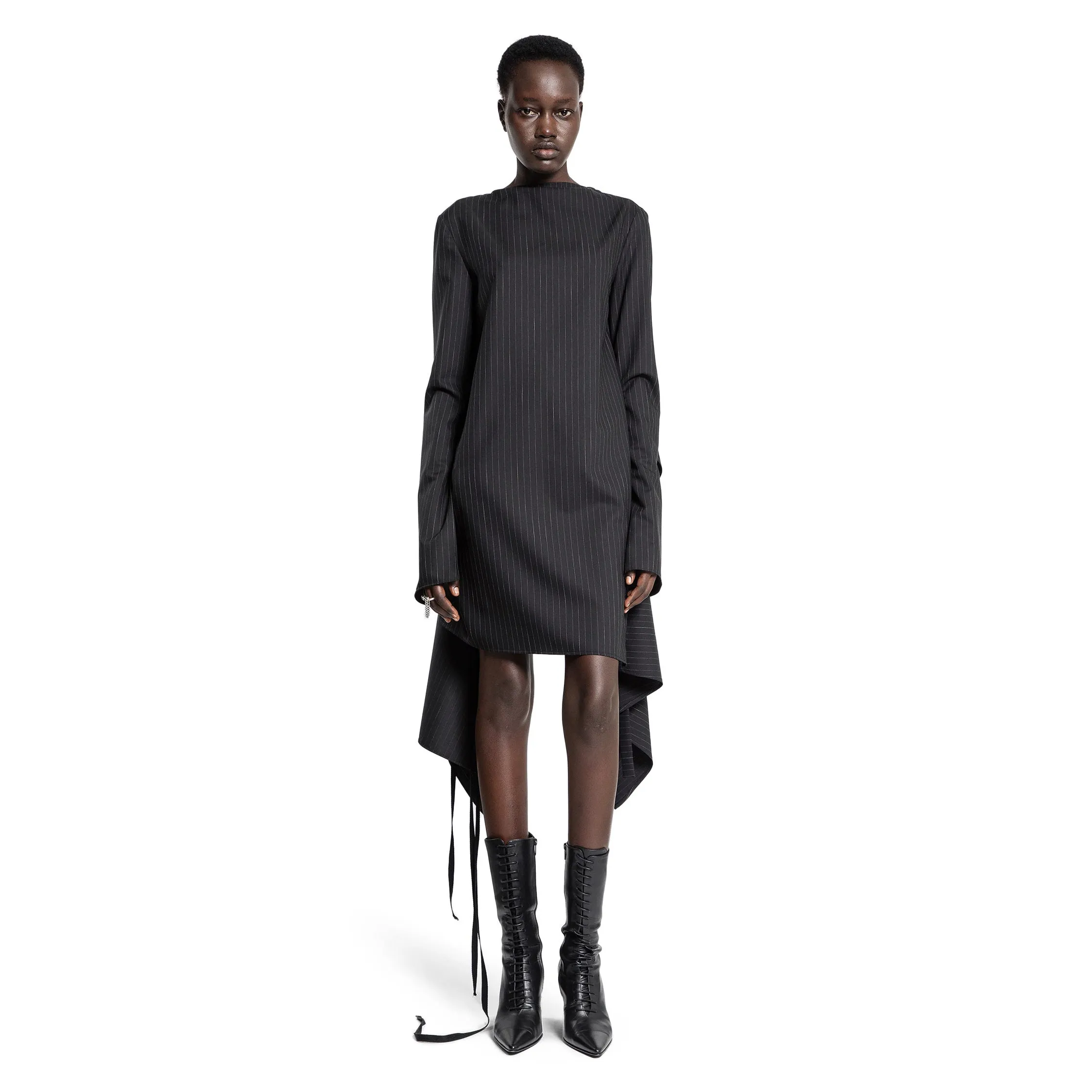 ANN DEMEULEMEESTER WOMAN BLACK DRESSES