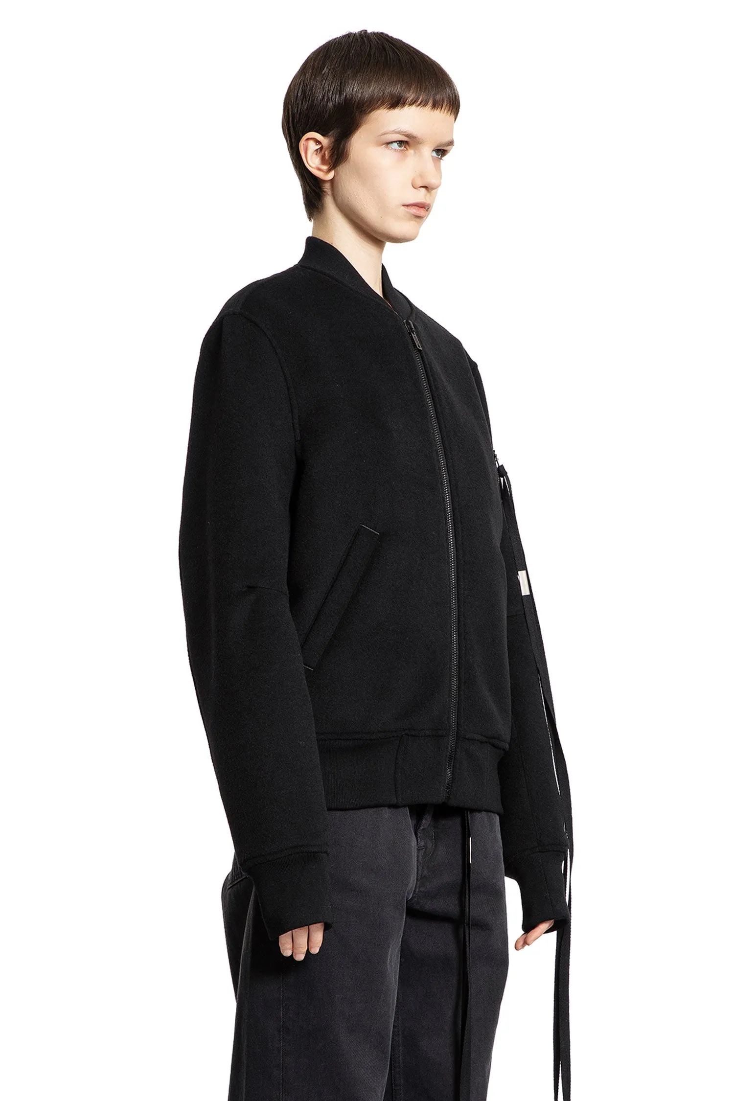 ANN DEMEULEMEESTER WOMAN BLACK JACKETS