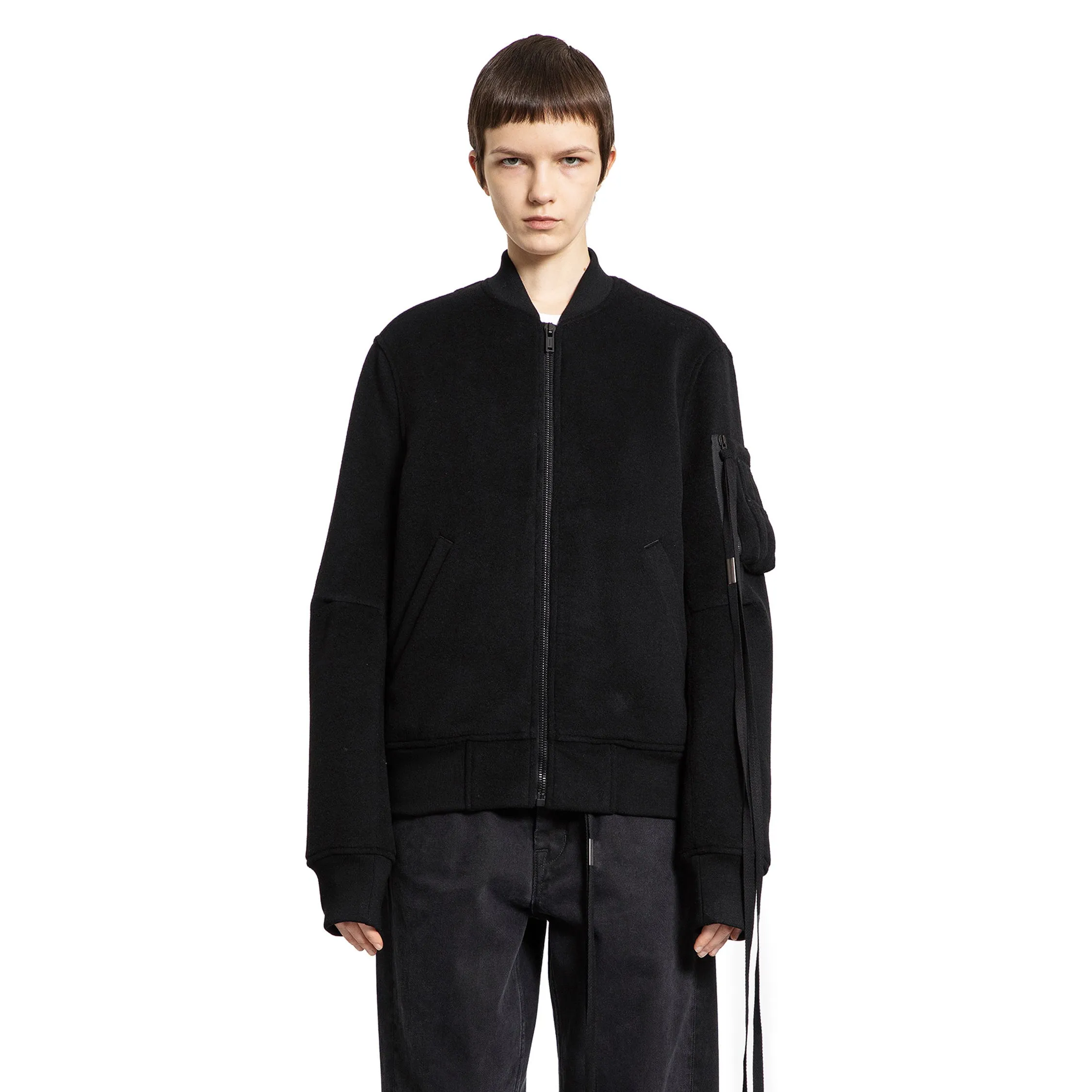 ANN DEMEULEMEESTER WOMAN BLACK JACKETS