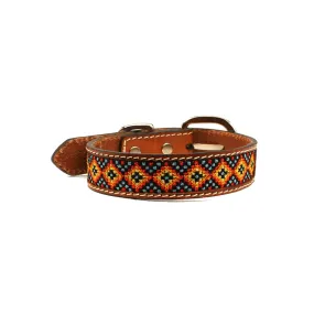 Aztec Inlay Dog Collar~XL