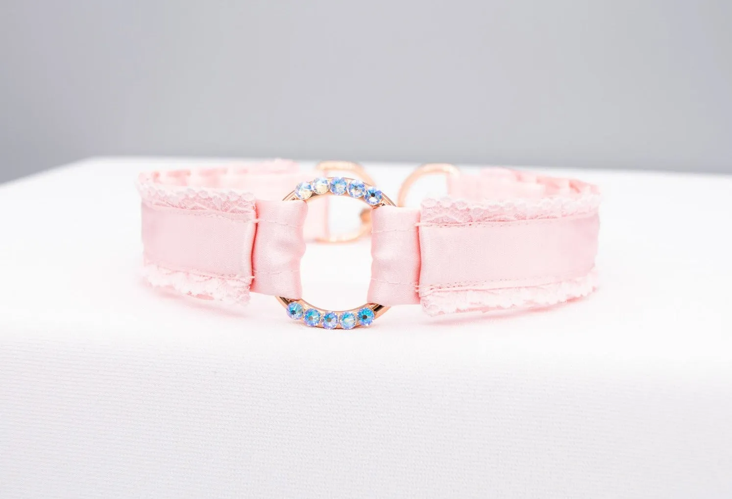 Baby Pink O Ring Luxe Lacey Collar