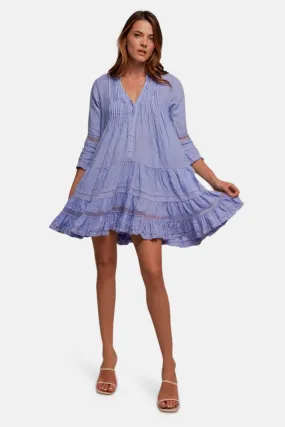 Bella Ciao Linen Dress Lavender