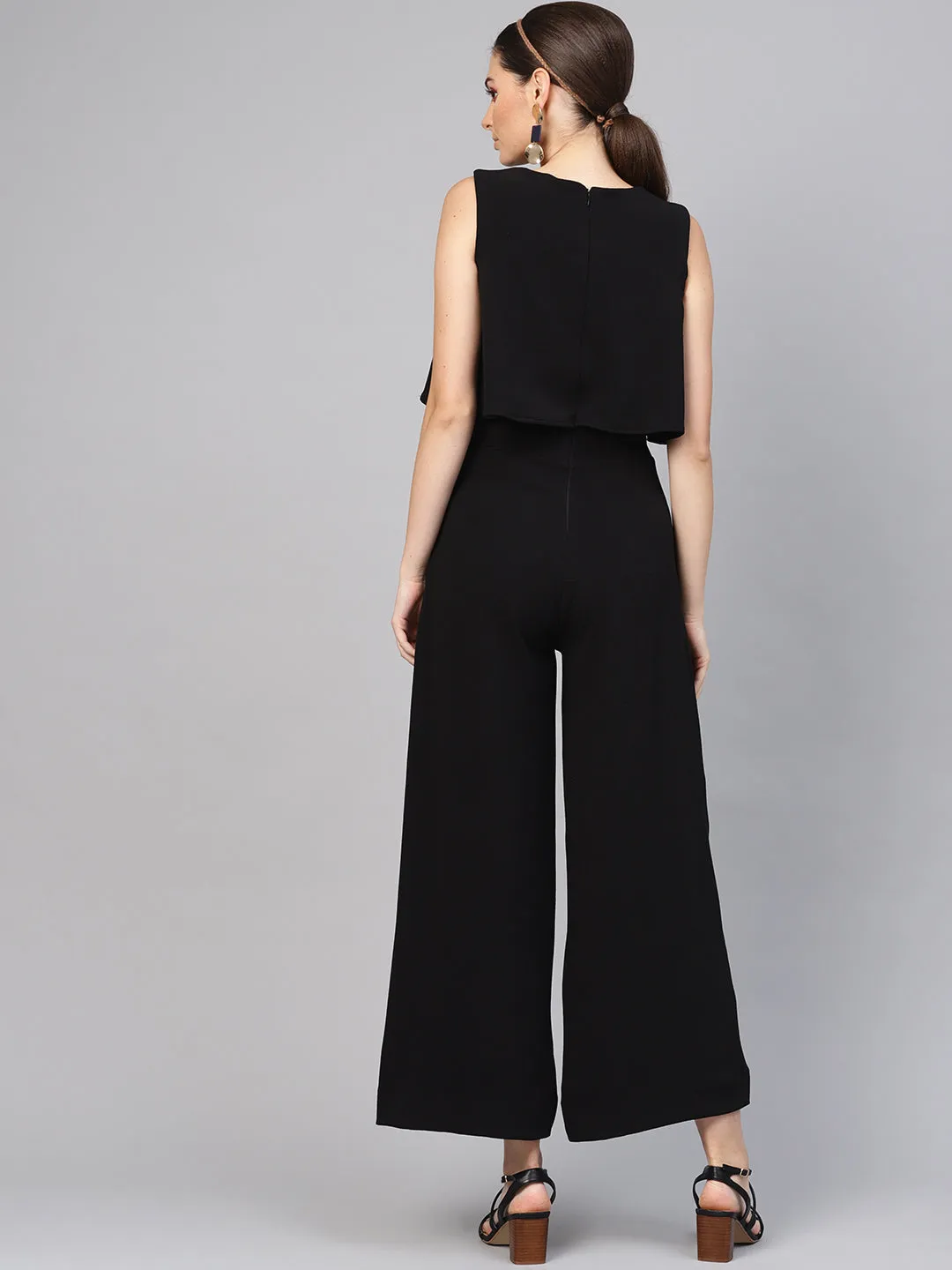 Black Layered Jumpsuit