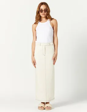 Blake Midi Skirt - Natural/Black