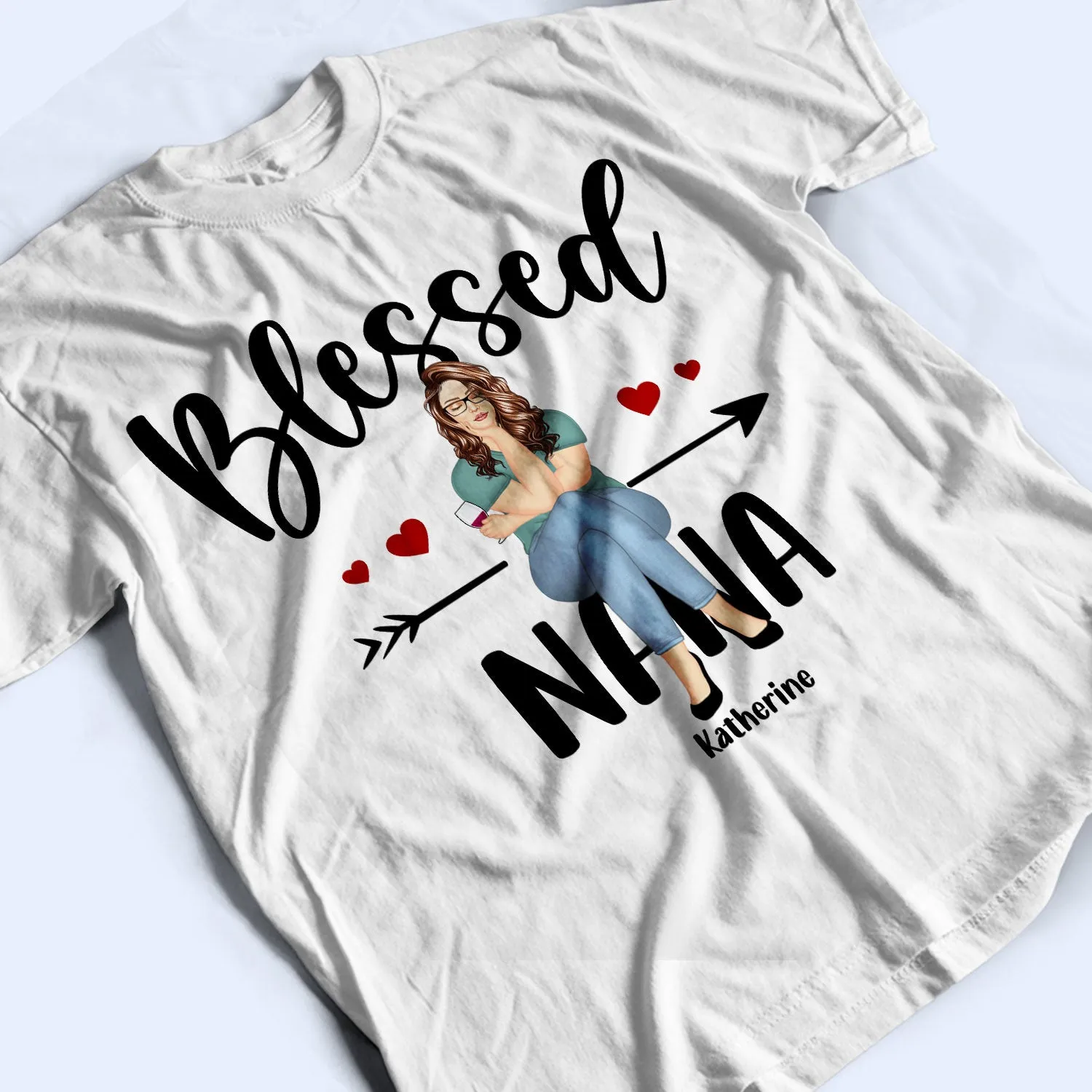 Blessed Grandma - Gift For Grandma, Grandparent - Personalized Custom T Shirt