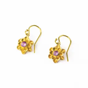 Bloom Custom Birthstone Drop Earrings