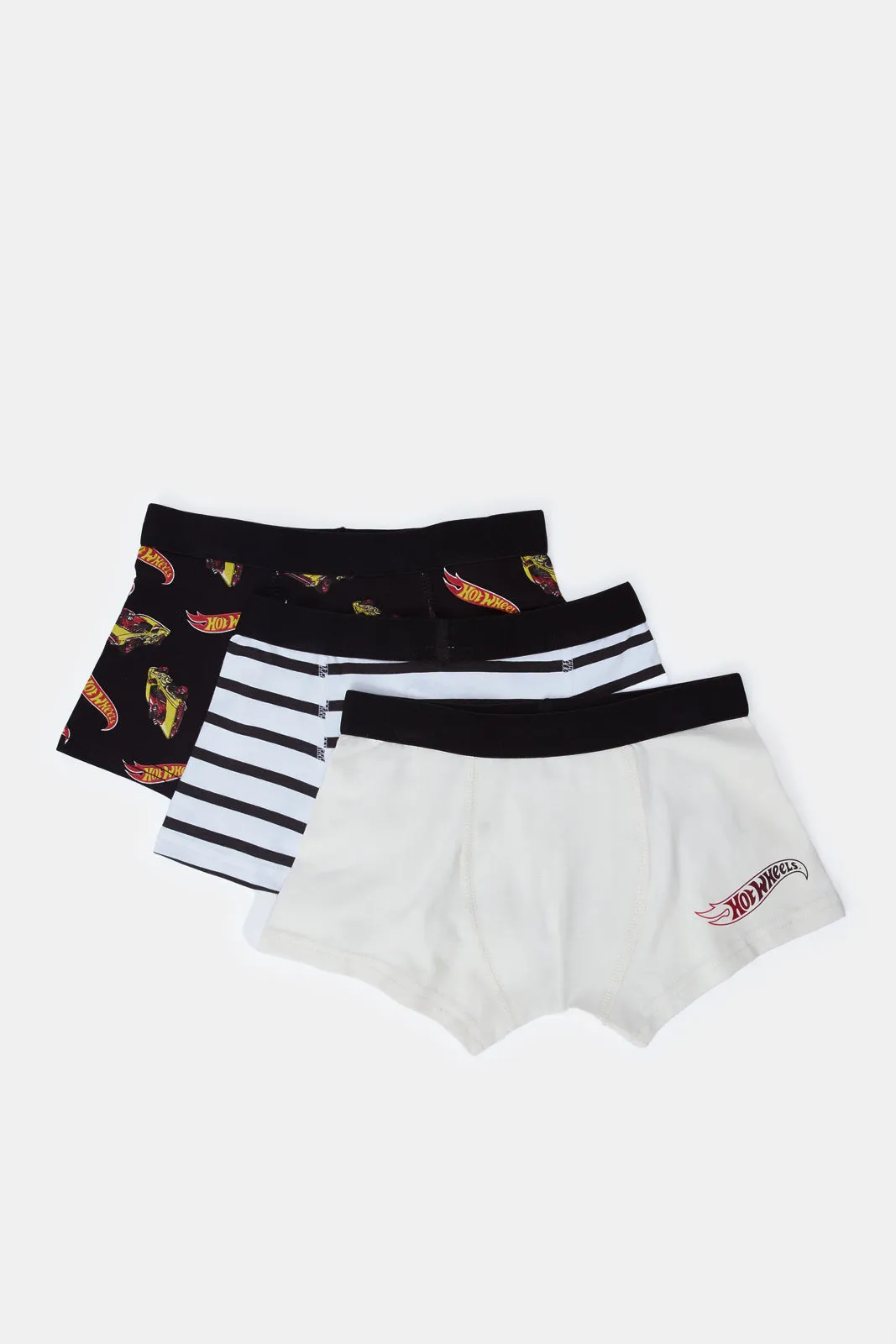 Boys Hot Wheels Printed Boxer Brief Pack (3 Piece)