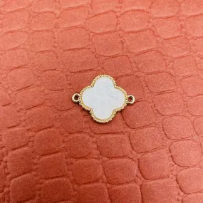 Brass With White Gold Gold Flower Pendant For Women Girls