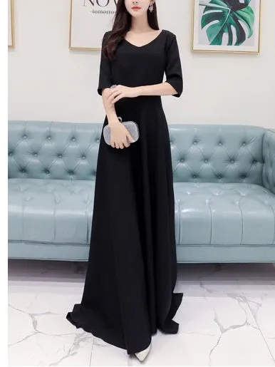 (Bust 86-122CM) Marloes Plus Size Gown Occasion Evening Wedding Mother of the Bride Short Sleeve Maxi Dress