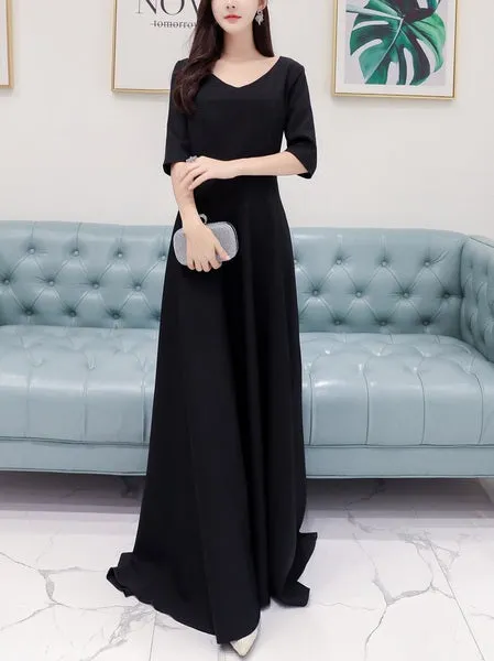 (Bust 86-122CM) Marloes Plus Size Gown Occasion Evening Wedding Mother of the Bride Short Sleeve Maxi Dress