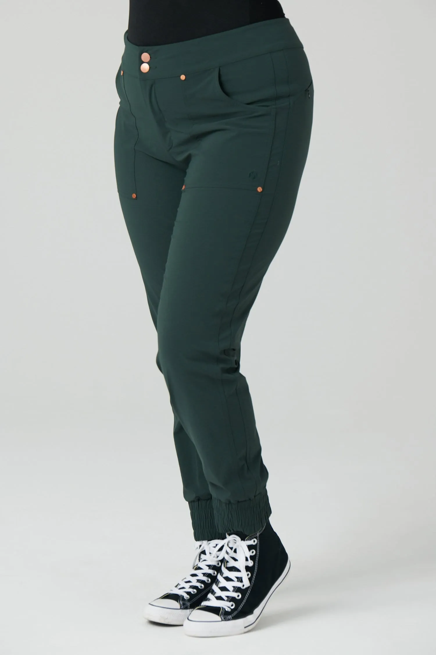 Casual Stroll Pants - Forest Green