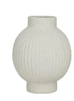 CERAMIC RIBBED VASE