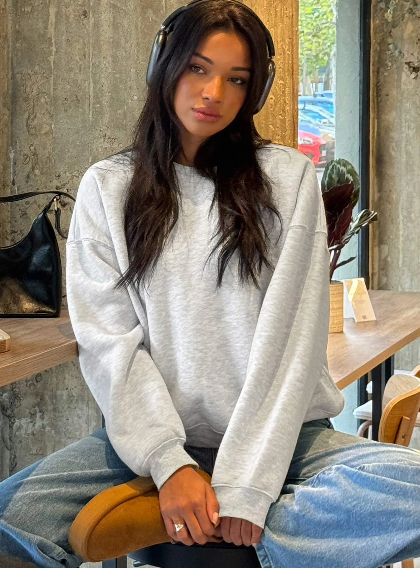 Charlotte Crewneck Sweatshirt Grey