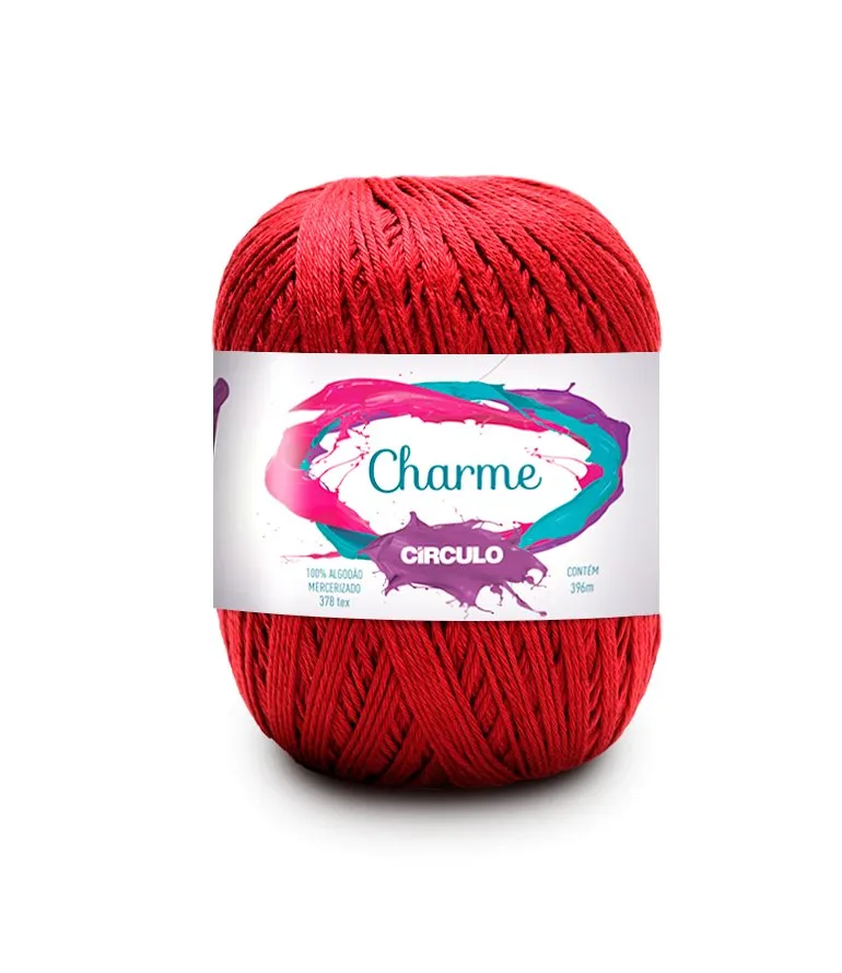 Circulo CHARME 100% Cotton Yarn for Crochet and Knitting, 396m/150g