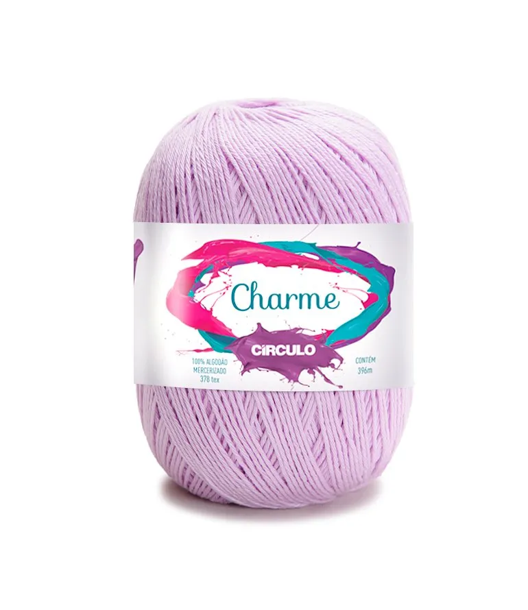 Circulo CHARME 100% Cotton Yarn for Crochet and Knitting, 396m/150g