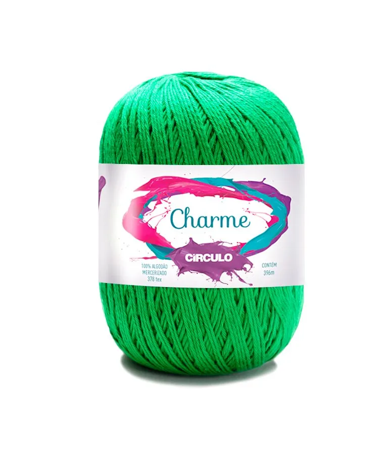 Circulo CHARME 100% Cotton Yarn for Crochet and Knitting, 396m/150g