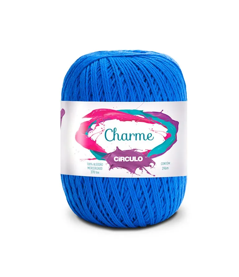 Circulo CHARME 100% Cotton Yarn for Crochet and Knitting, 396m/150g