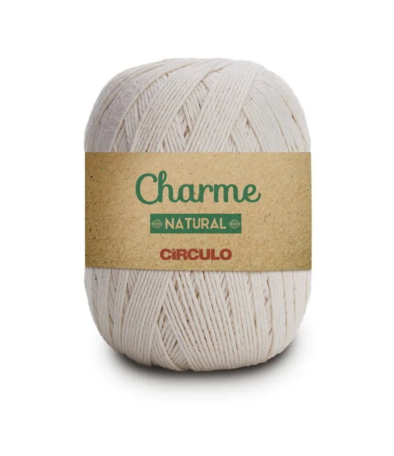 Circulo CHARME 100% Cotton Yarn for Crochet and Knitting, 396m/150g