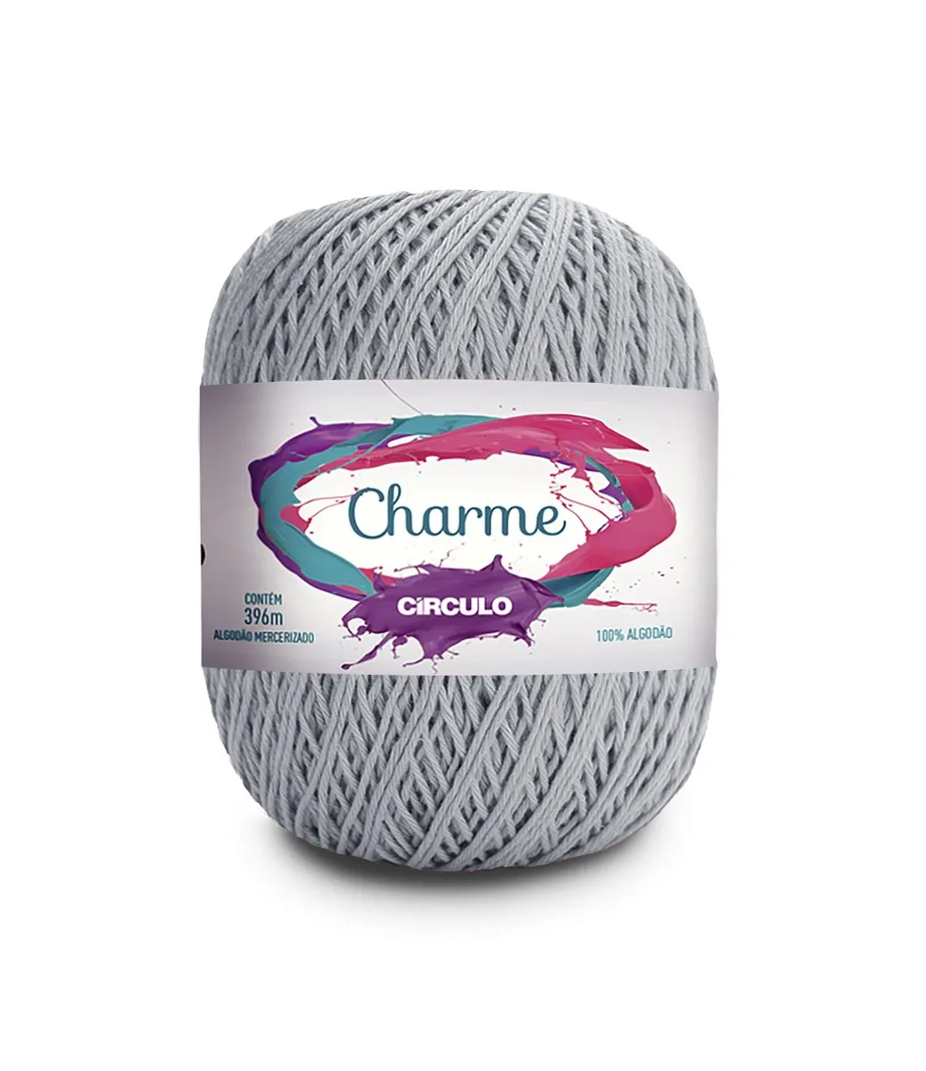 Circulo CHARME 100% Cotton Yarn for Crochet and Knitting, 396m/150g