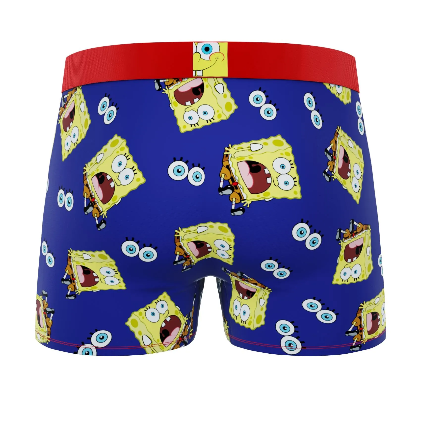 CRAZYBOXER Spongebob Krusty Krab Pizza   Shocked Men's Boxer Briefs (3 pack)