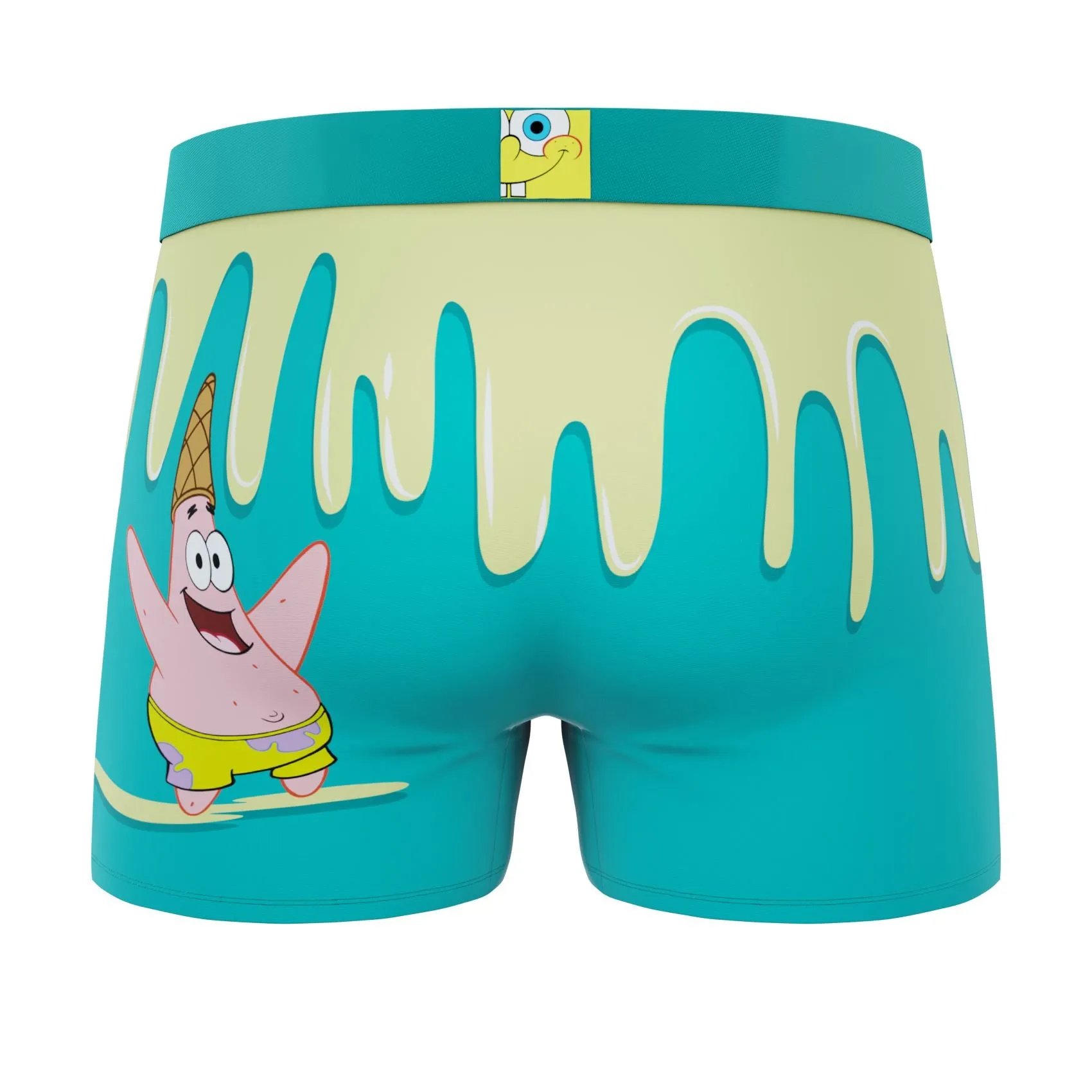 CRAZYBOXER Spongebob Patrick IceCream Men's Boxer Briefs (2 pack)