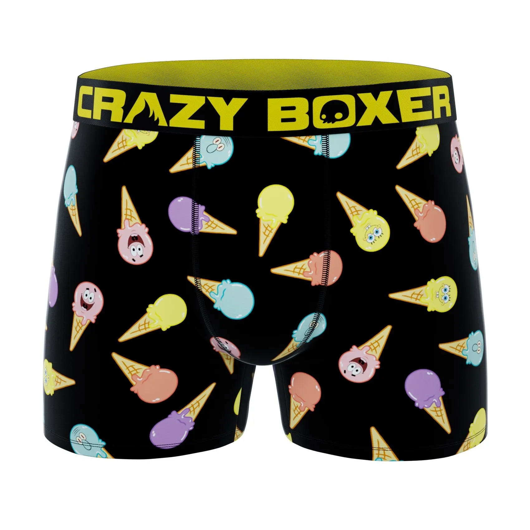 CRAZYBOXER Spongebob Patrick IceCream Men's Boxer Briefs (2 pack)