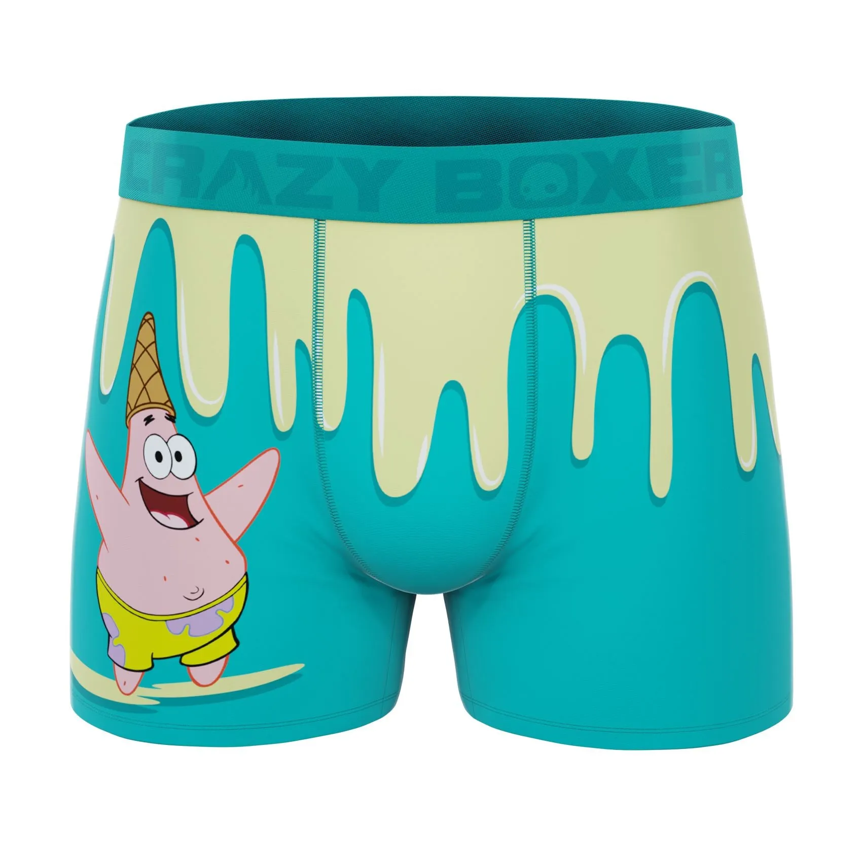 CRAZYBOXER Spongebob Patrick IceCream Men's Boxer Briefs (2 pack)