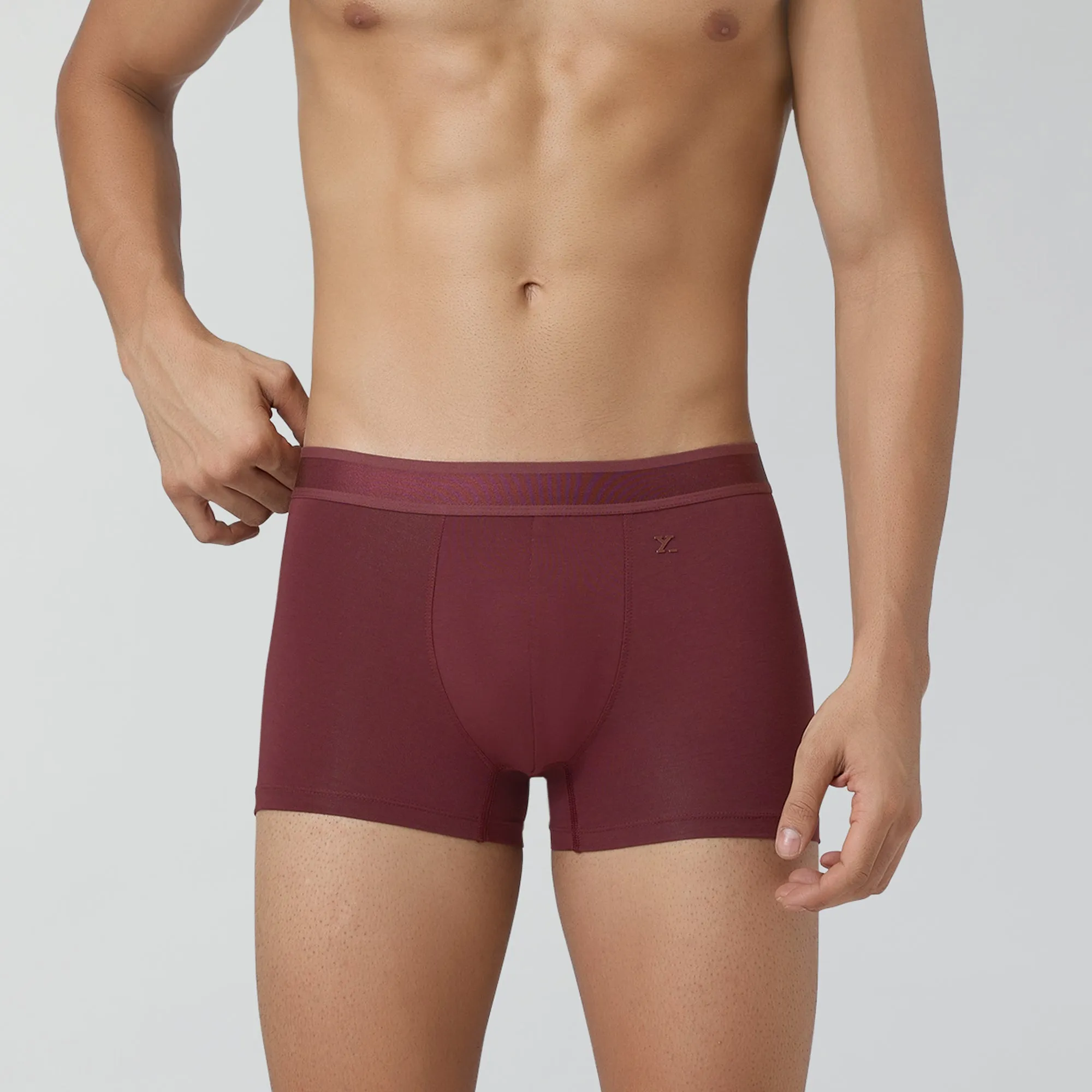 Crest Supima Modal Trunks Auburn Red