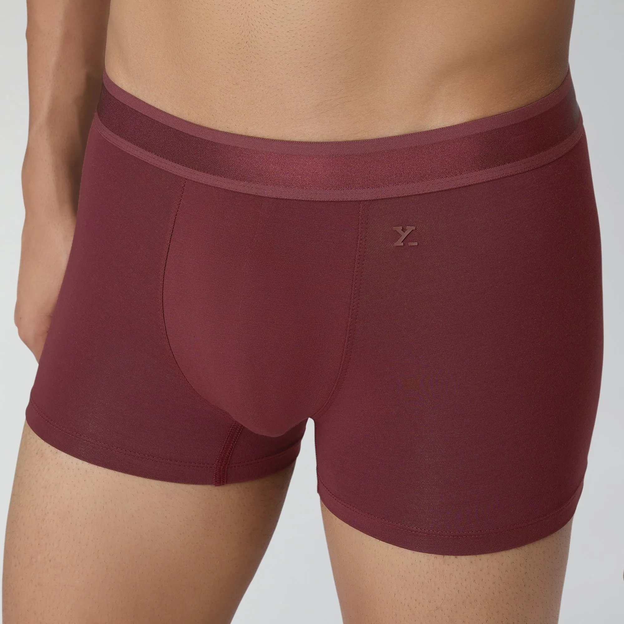 Crest Supima Modal Trunks Auburn Red