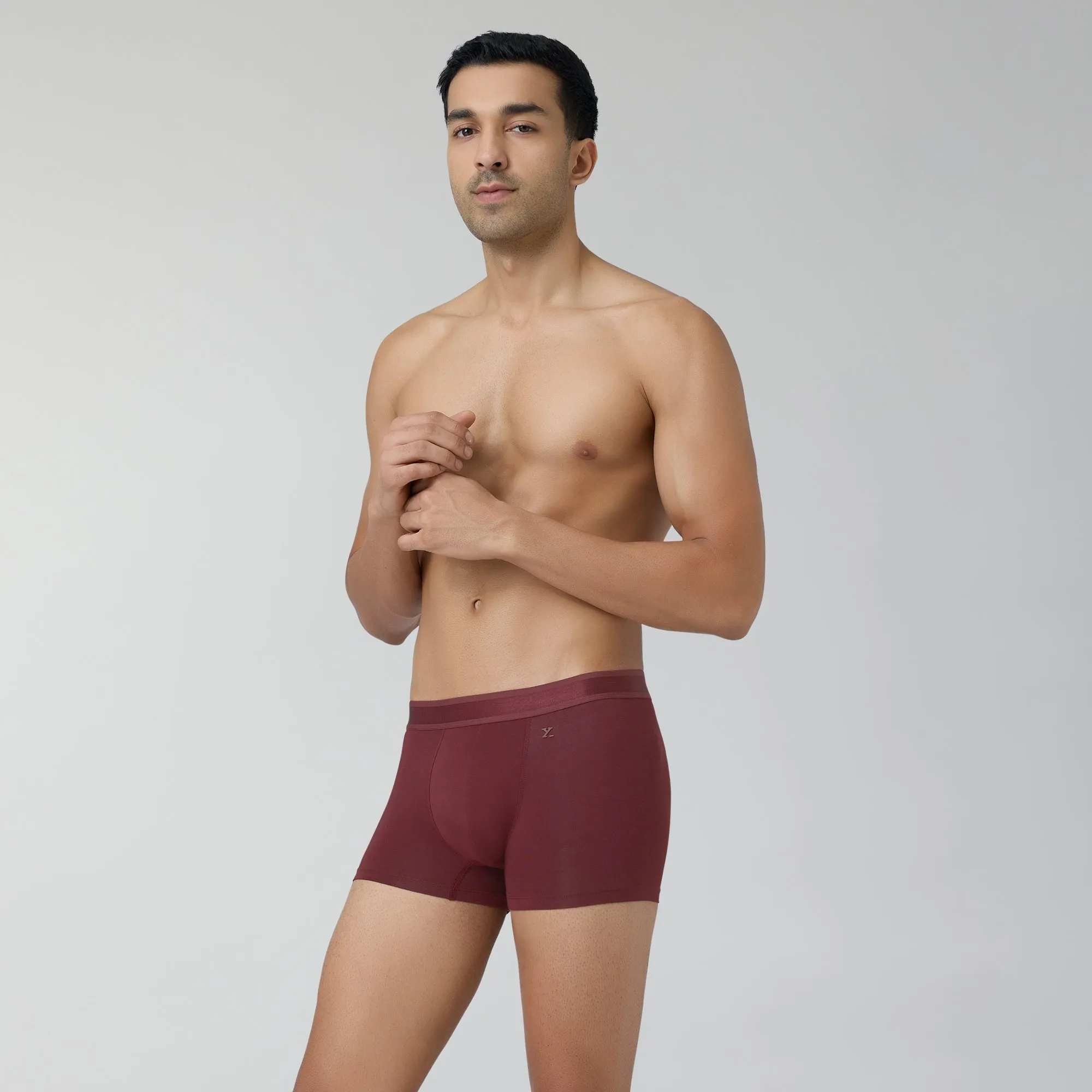 Crest Supima Modal Trunks Auburn Red