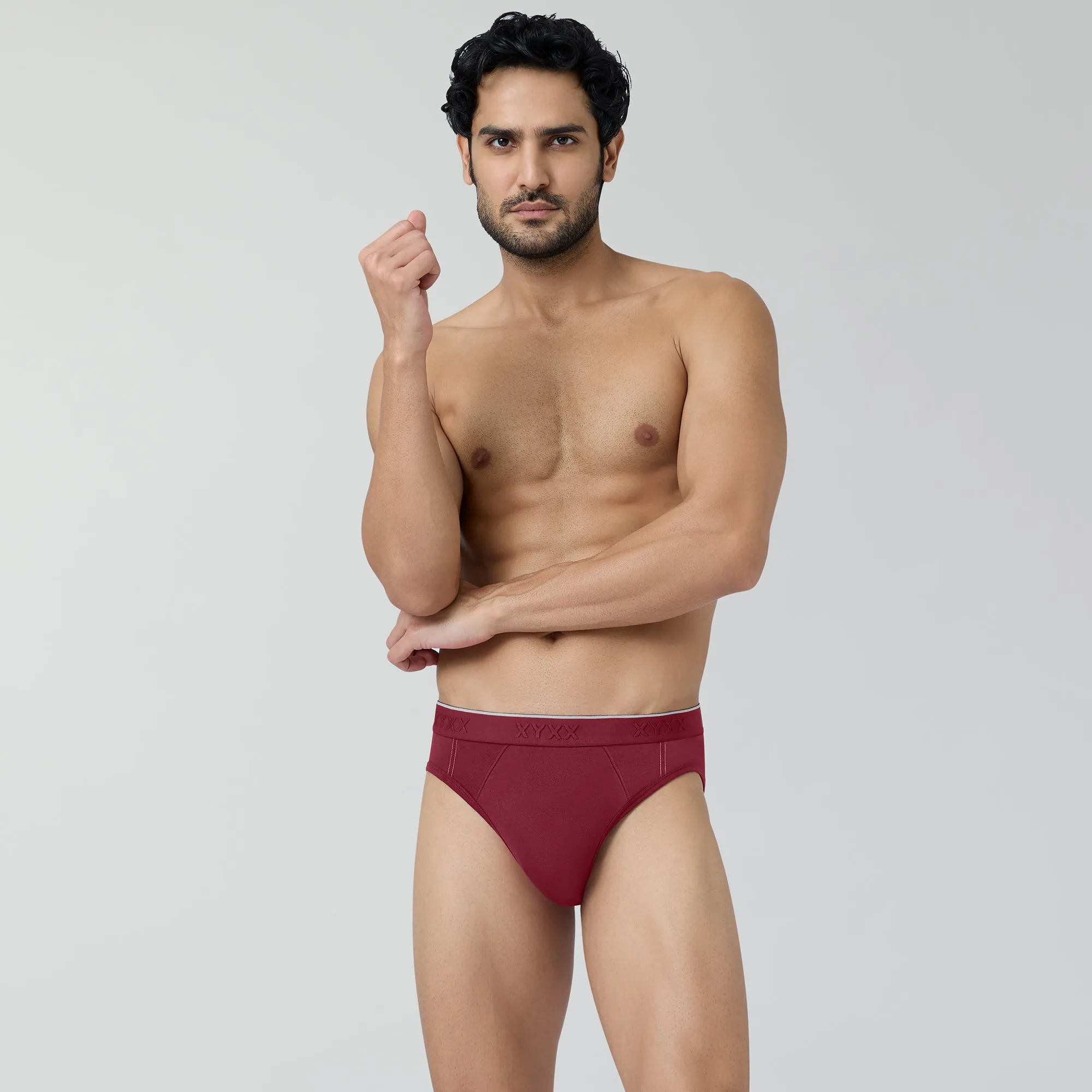 Crux Cotton Stretch Briefs Bold Burgundy