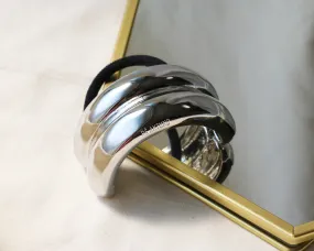 Double Silver Metal Ring Pony