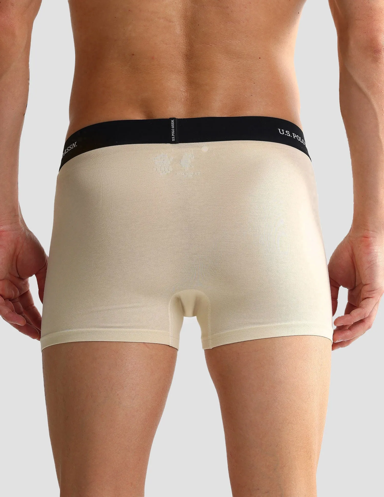 Elastic Waistband Ribbed Solid OET011 Trunks - Pack Of 2