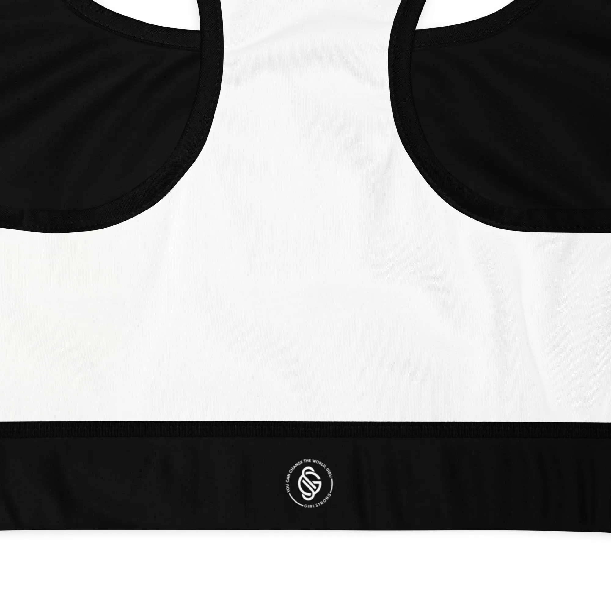 ELEVATED ESSENTIALS, GS LOGO THE PERFECT PADDED SPORTS BRA BLACK