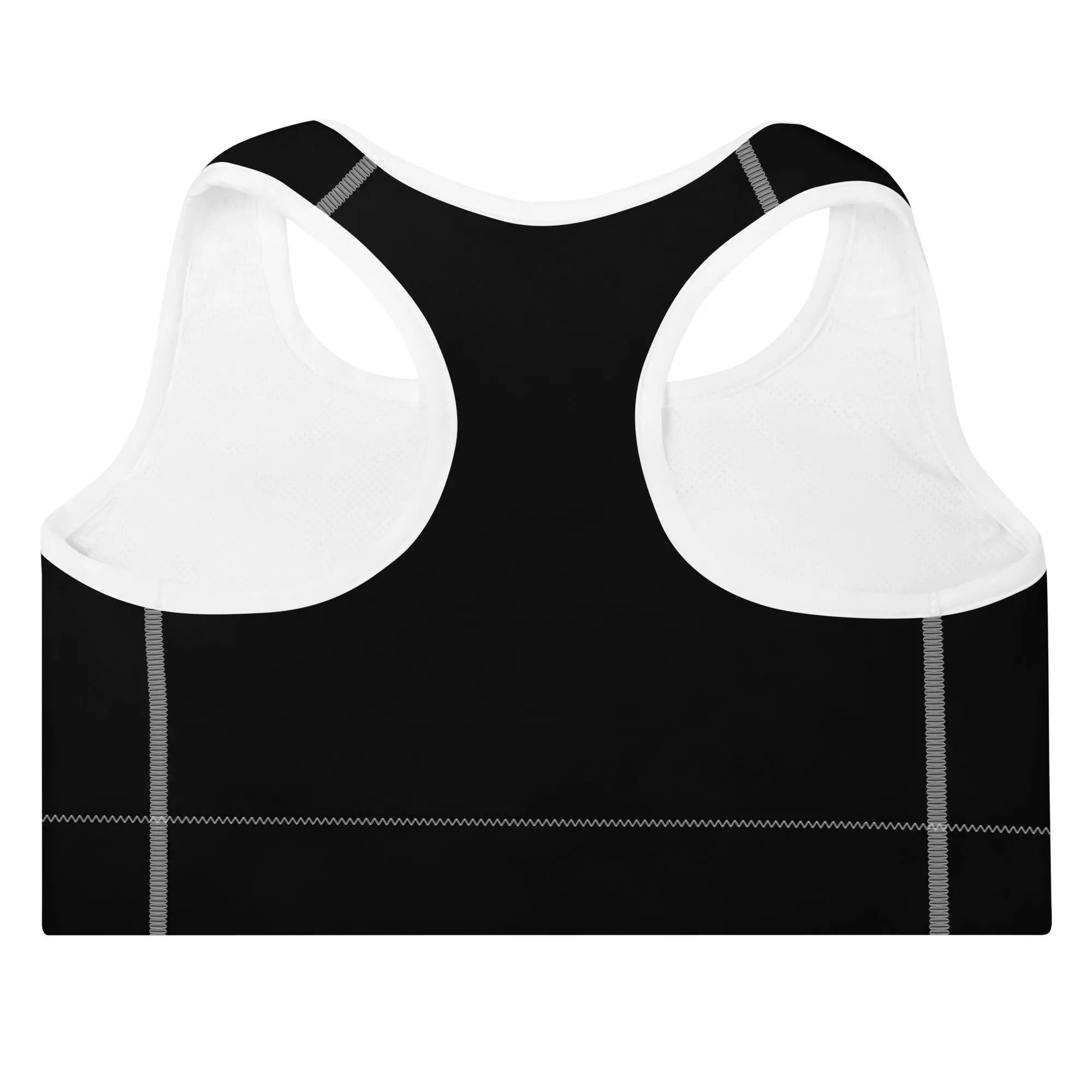 ELEVATED ESSENTIALS, GS LOGO THE PERFECT PADDED SPORTS BRA BLACK