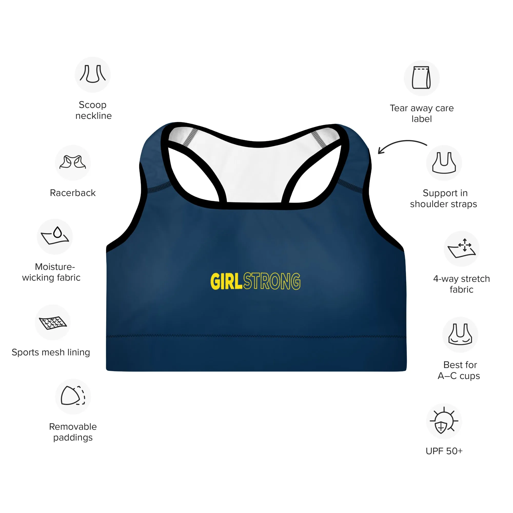 ELEVATED ESSENTIALS, THE PERFECT PADDED SPORTS BRA MICHIGAN