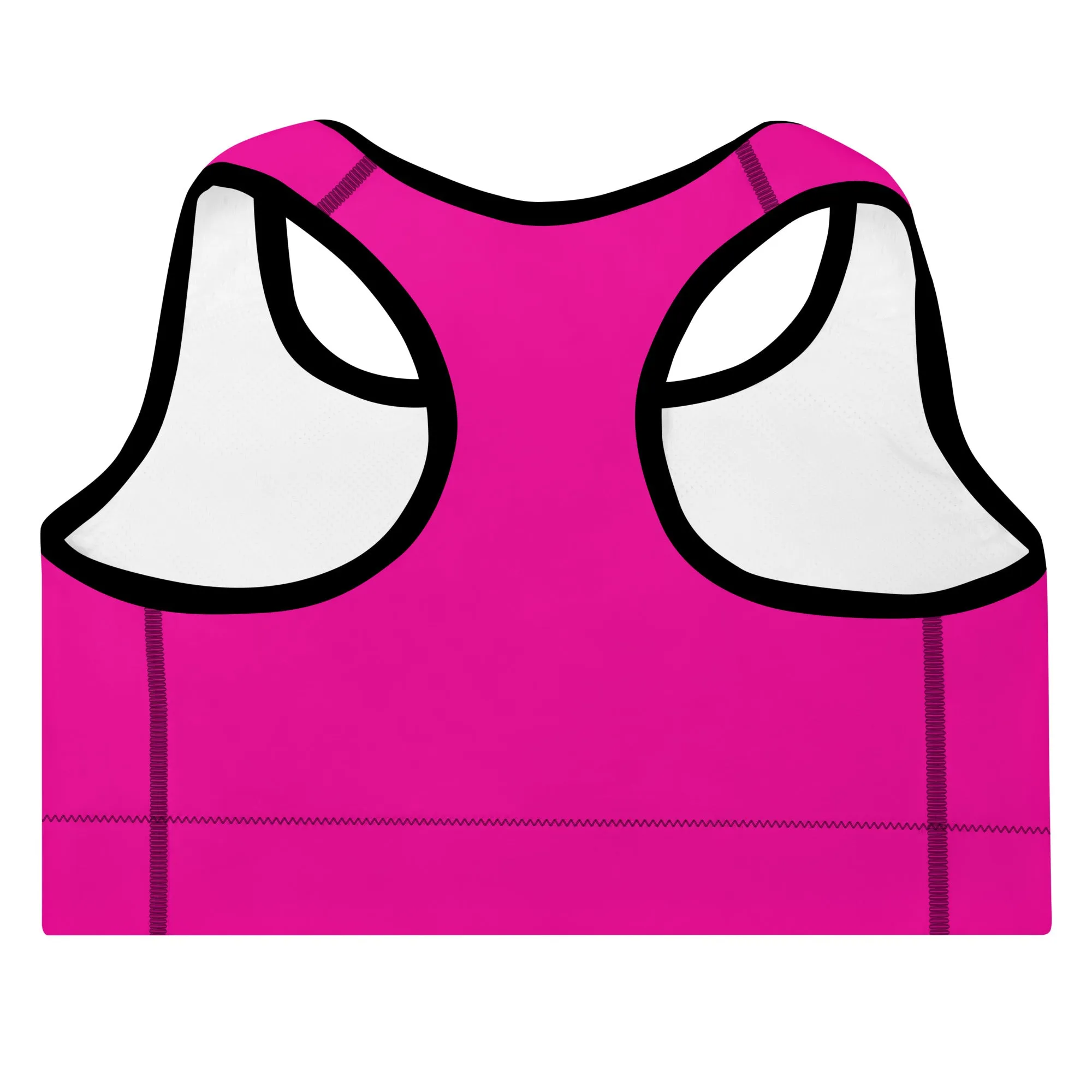 ELEVATED ESSENTIALS, THE PERFECT PADDED SPORTS BRA POWER PINK