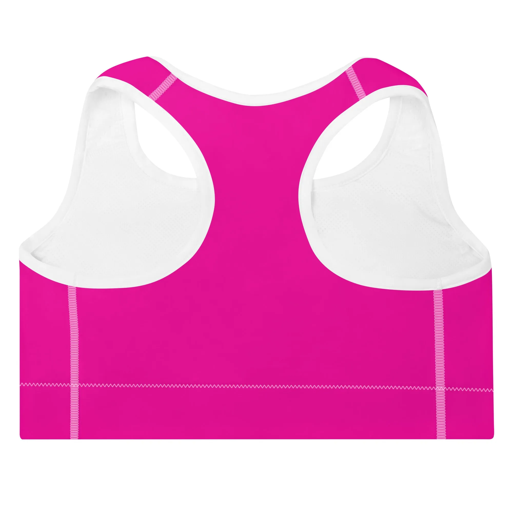 ELEVATED ESSENTIALS, THE PERFECT PADDED SPORTS BRA POWER PINK