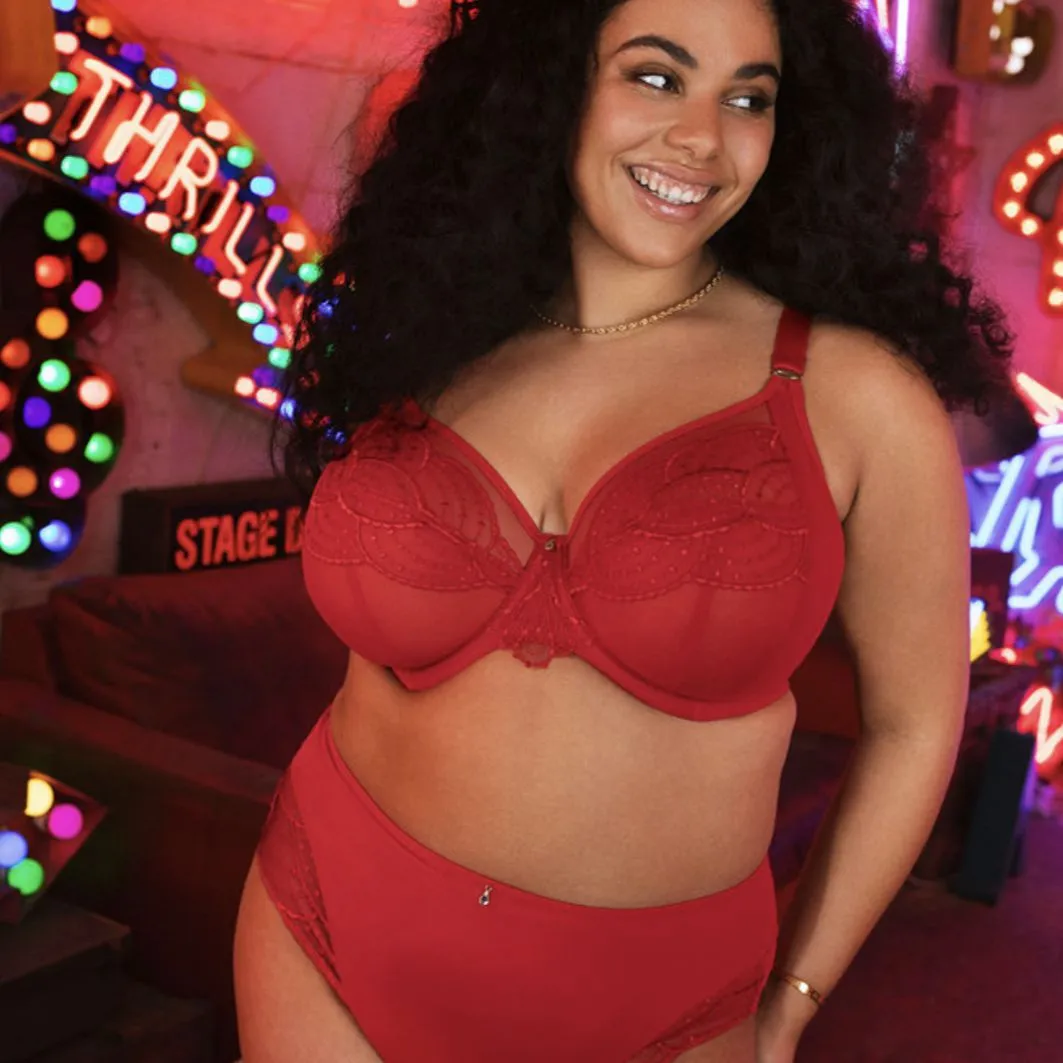 Elomi Priya UW Plunge Bra Ein Haute Red EL4550