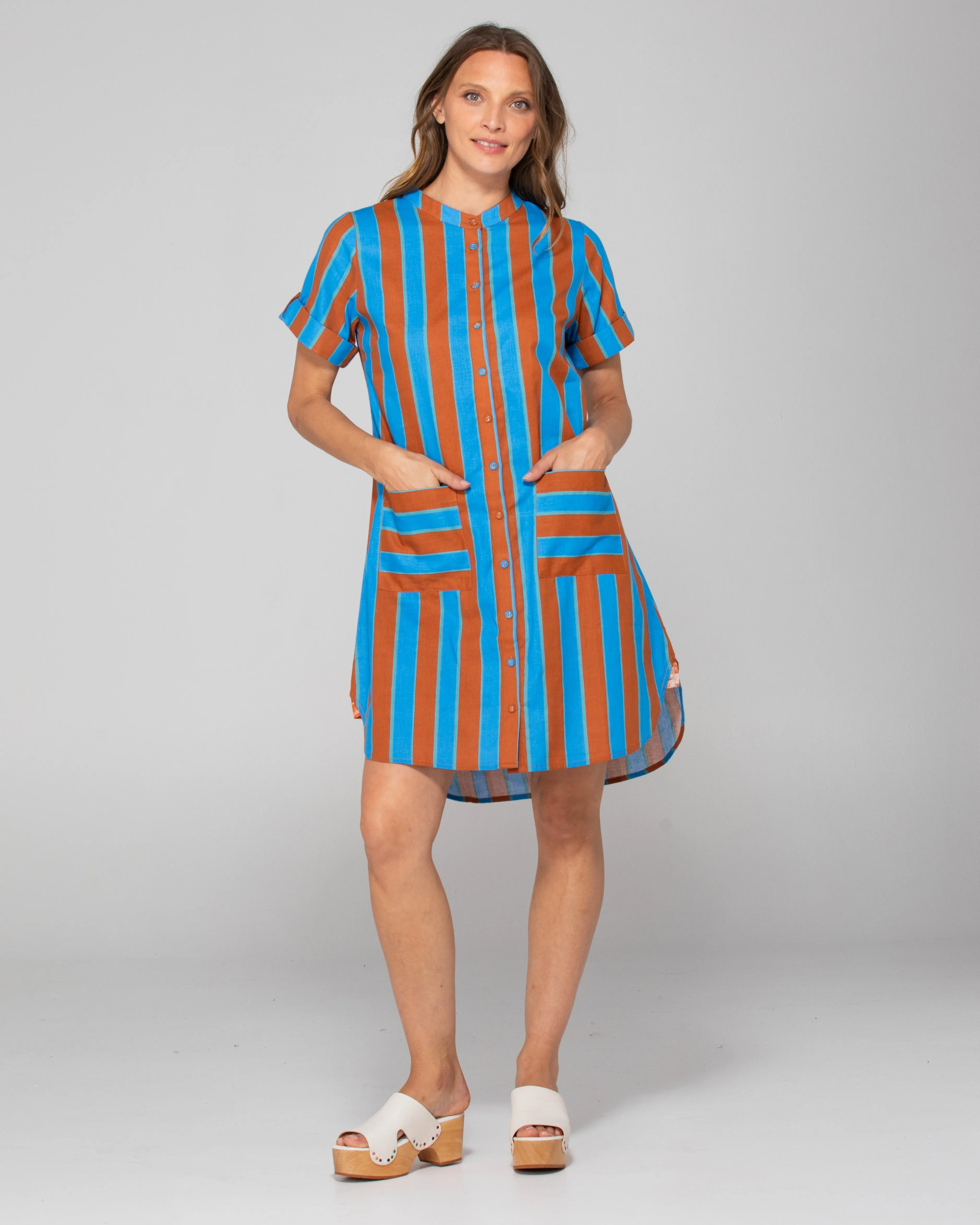 Fay Shirt Dress - Cabana Stripe