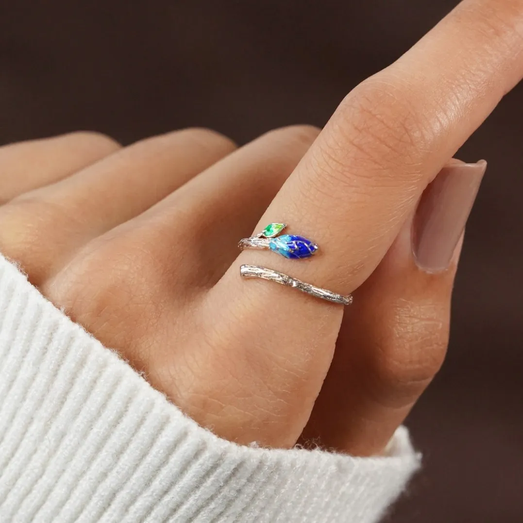 Flower Bud 925 Sterling Silver Ring