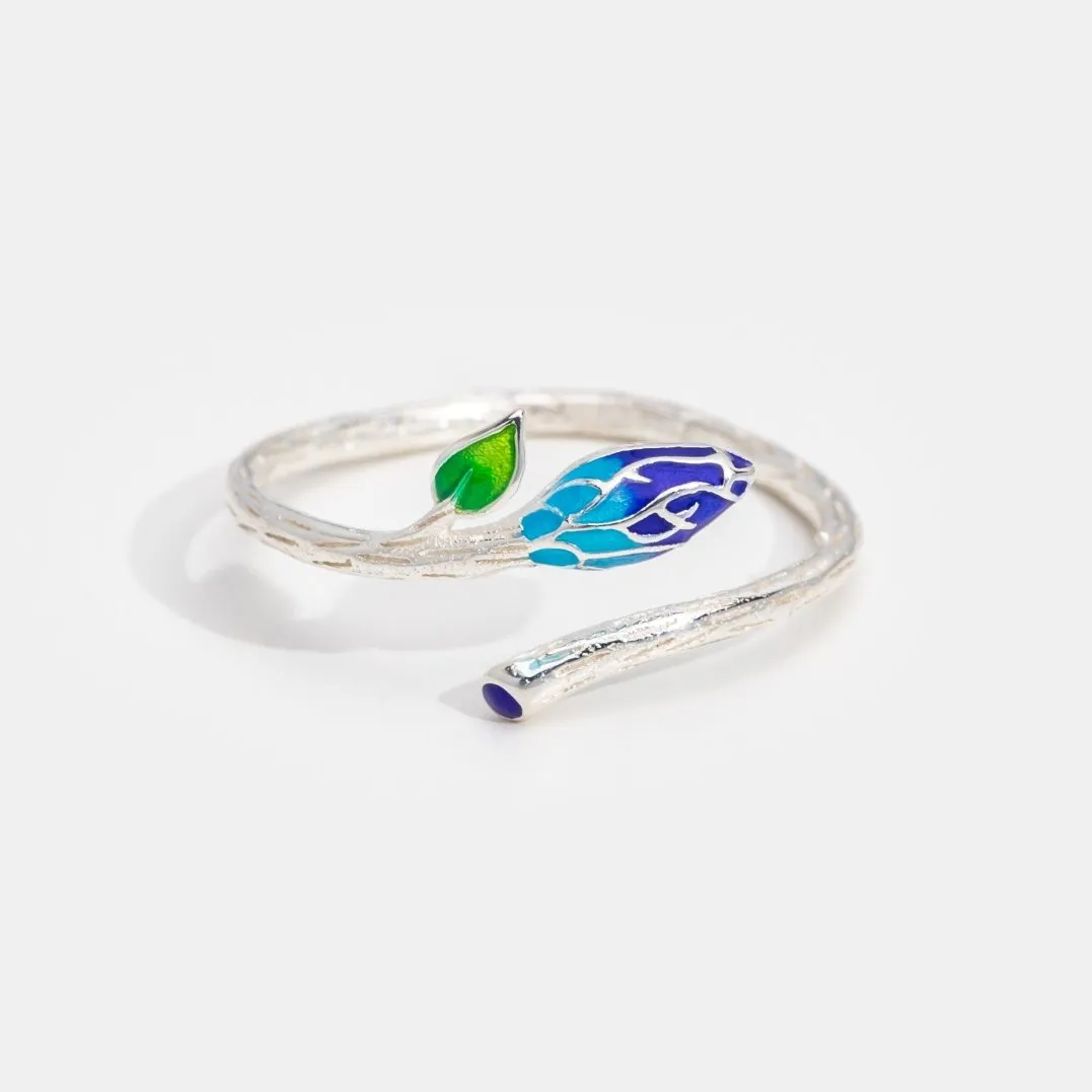 Flower Bud 925 Sterling Silver Ring